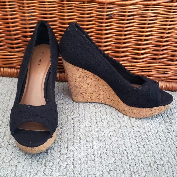 Nine West Shoes - NINE WEST Wedges, Black, Size 10